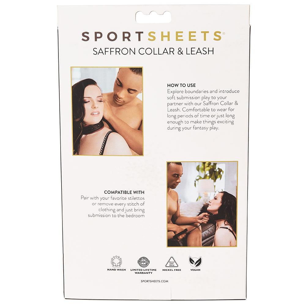 Sportsheets Vegan Leather Saffron Leash & Collar