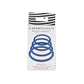 Sportsheets Periwinkle Rubber Oring-4 Pack - Cock Ring