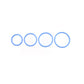 Sportsheets Periwinkle Rubber Oring-4 Pack - Cock Ring