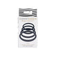 Sportsheets Navy Rubber Oring-4 Pack - Cock Ring