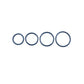 Sportsheets Navy Rubber Oring-4 Pack - Cock Ring