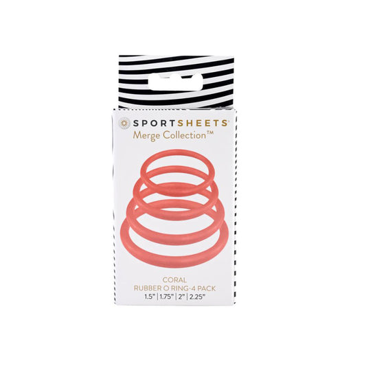 Sportsheets Coral Rubber Oring-4 Pack - Cock Ring