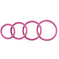 Sportsheets Plum Rubber Oring-4 Pack - Cock Ring