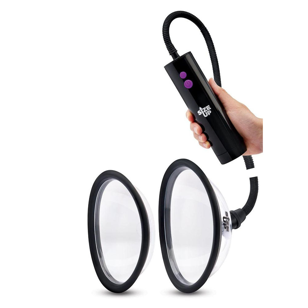 Size Up Rechargeable Power Plumper Pussy Pump with Interchangeable Chambers