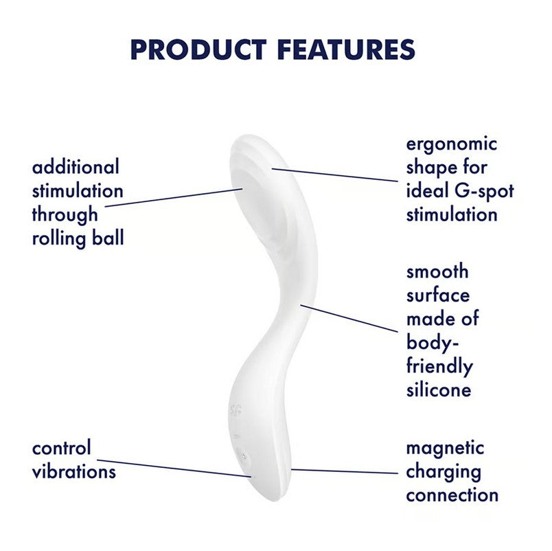Satisfyer Rrrolling Pleasure G-Spot Vibrator White