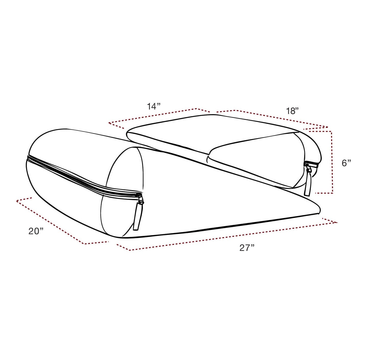 Liberator Jaz Duet - Jaz & Jaz Ramp Combo - Versatile Sex Positioner Pillow