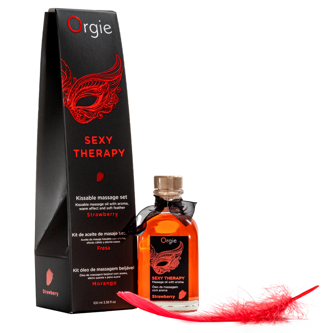 Orgie Sexy Therapy Strawberry Kissable Massage Oil 100ml