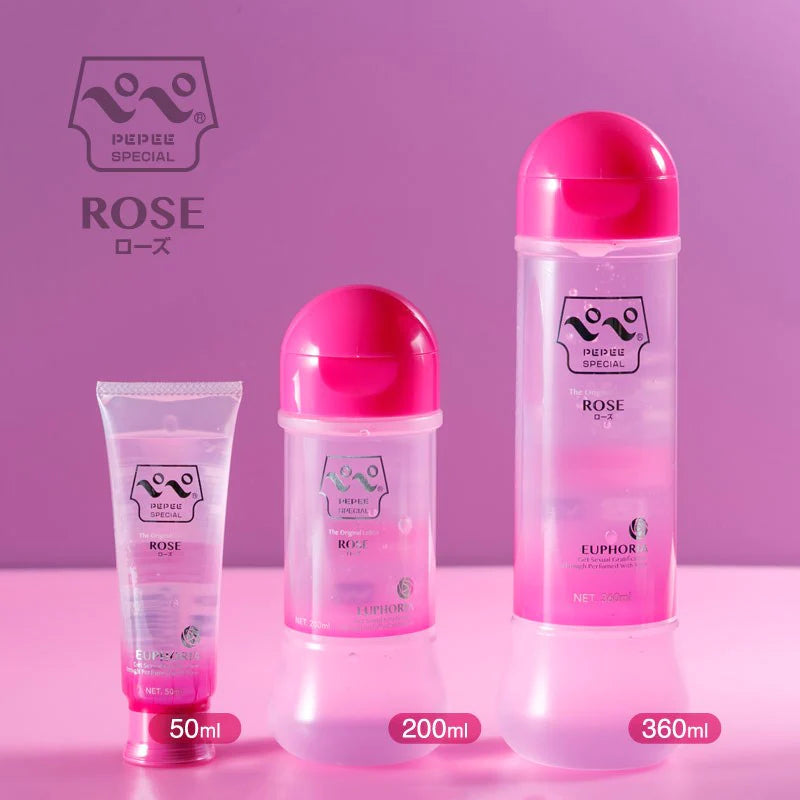 Pepee Rose Water Based Lube Lubricant 50ml/200ml/360ml - MULTIPLE SIZES