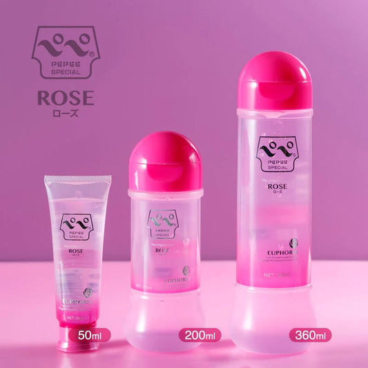 Pepee Rose Water Based Lube Lubricant 50ml/200ml/360ml - MULTIPLE SIZES