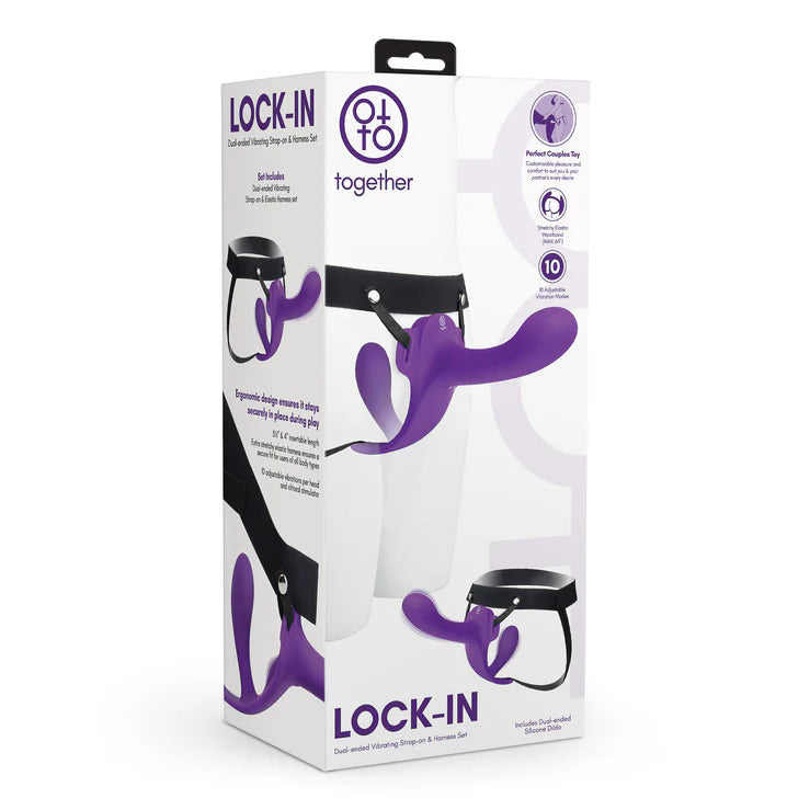 Electric EEL | Together Toy Lock-In Dual-Ended Vibrating Strap-On & Harness Set