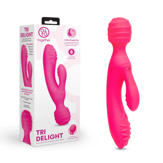 Electric EEL | Together Toy Tri Delight Dual-Ended Triple Stim Wand & Rabbit Vibrator