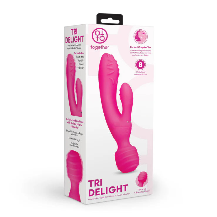 Electric EEL | Together Toy Tri Delight Dual-Ended Triple Stim Wand & Rabbit Vibrator