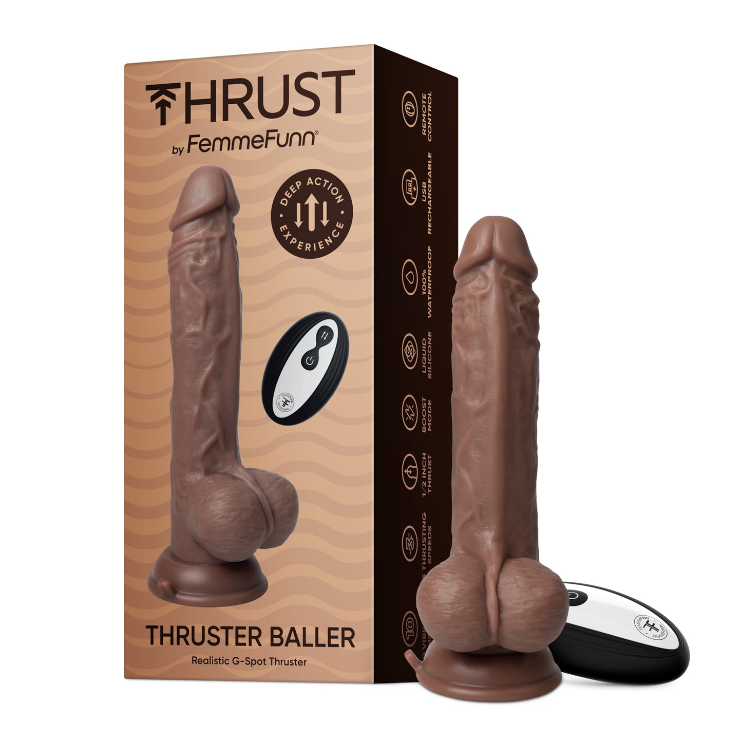 Femme Funn Thruster Baller Vibrator with Remote Control