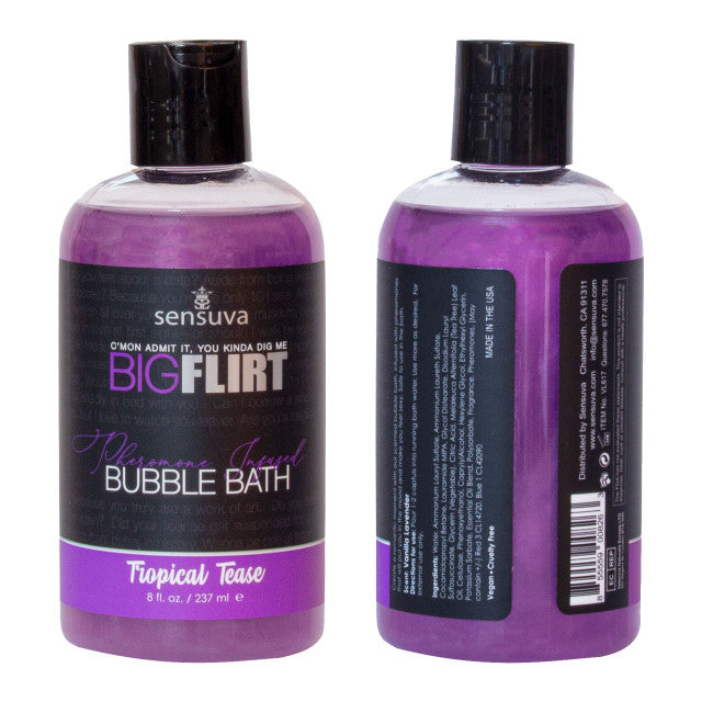 Sensuva Big Flirt Pheromone Bubble Bath - MULTIPLE SCENTS