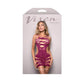 Fantasy Lingerie VIXEN FOR THE THRILL - Leopard Knit Cut-out Dress Magenta One Size