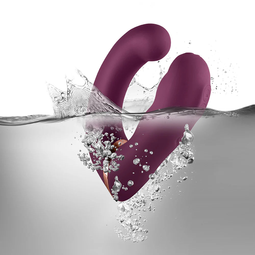 Rocks Off Variety Wearable Clitoral G-Spot Vibrator – Burgundy