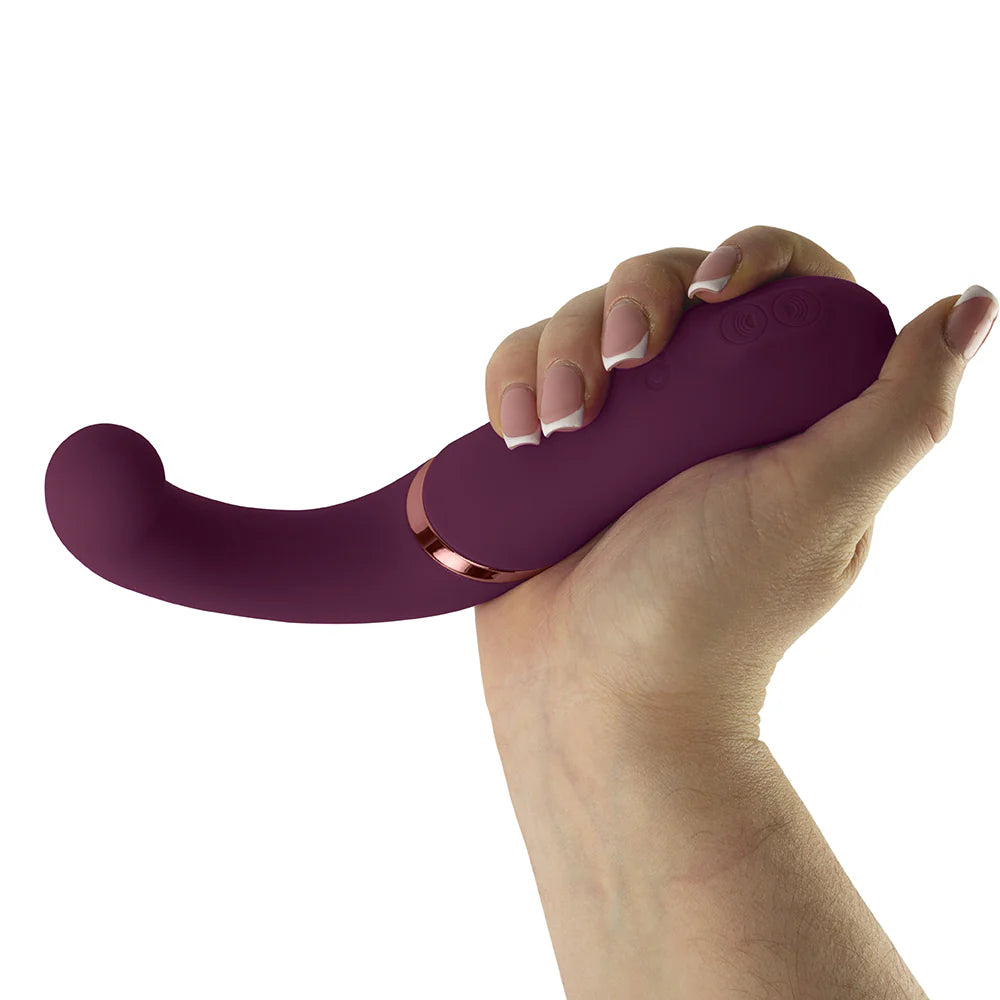 Rocks Off Variety Wearable Clitoral G-Spot Vibrator – Burgundy