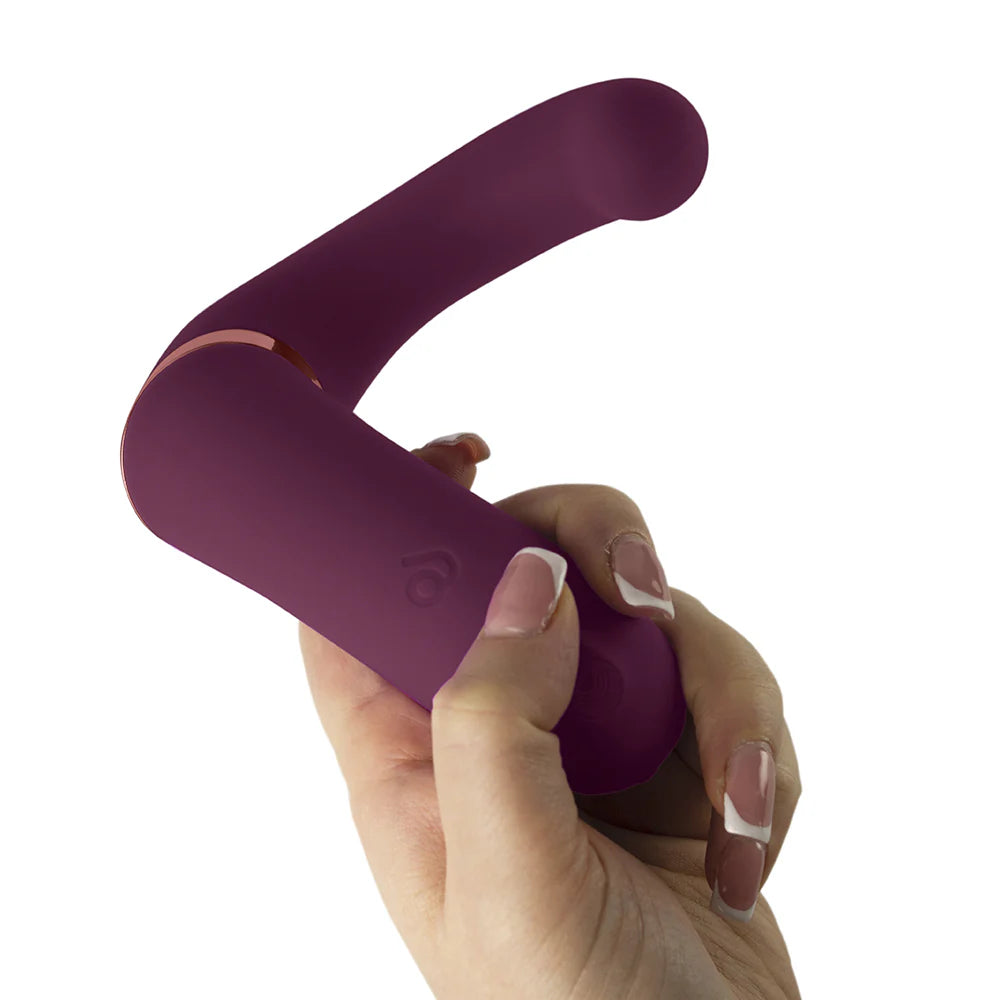 Rocks Off Variety Wearable Clitoral G-Spot Vibrator – Burgundy