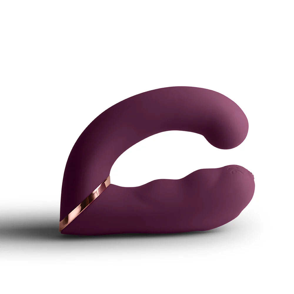 Rocks Off Variety Wearable Clitoral G-Spot Vibrator – Burgundy