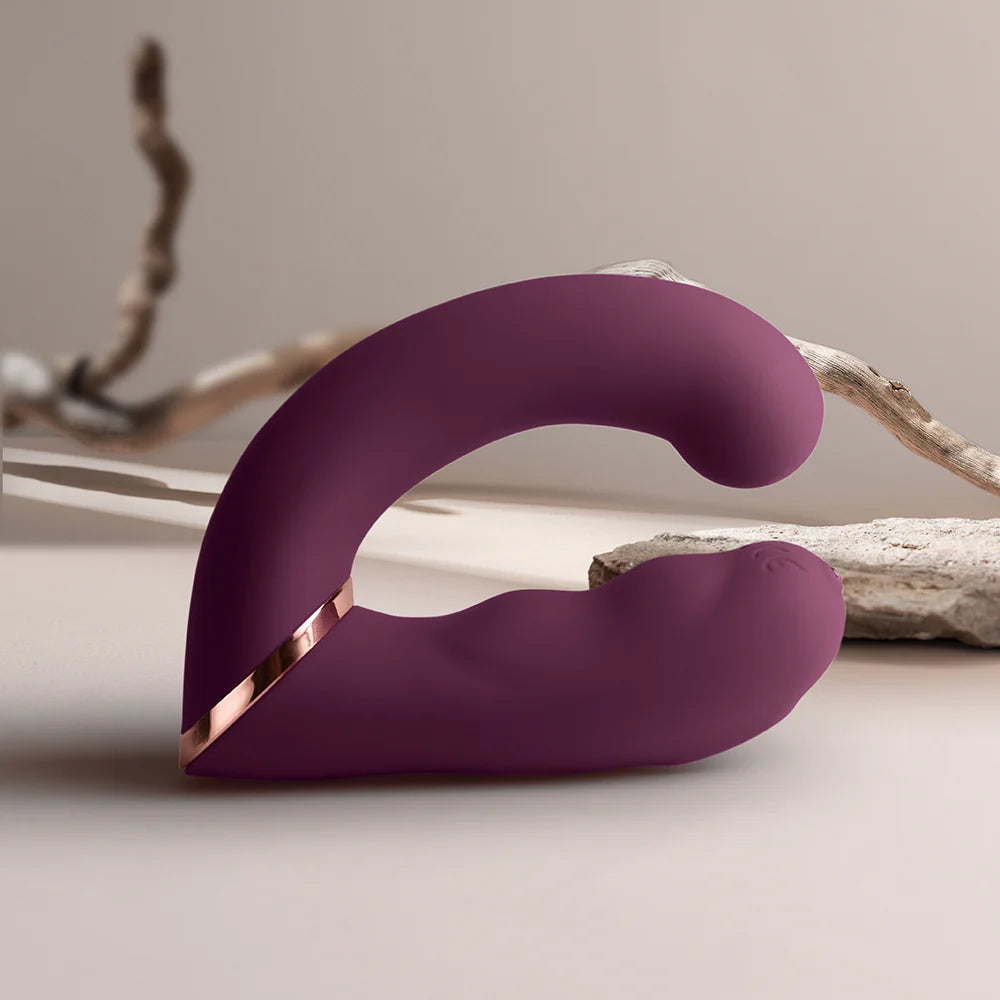 Rocks Off Variety Wearable Clitoral G-Spot Vibrator – Burgundy