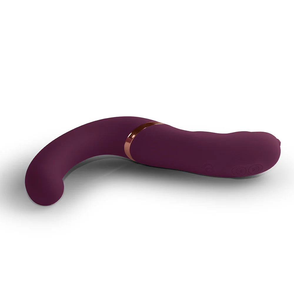 Rocks Off Variety Wearable Clitoral G-Spot Vibrator – Burgundy