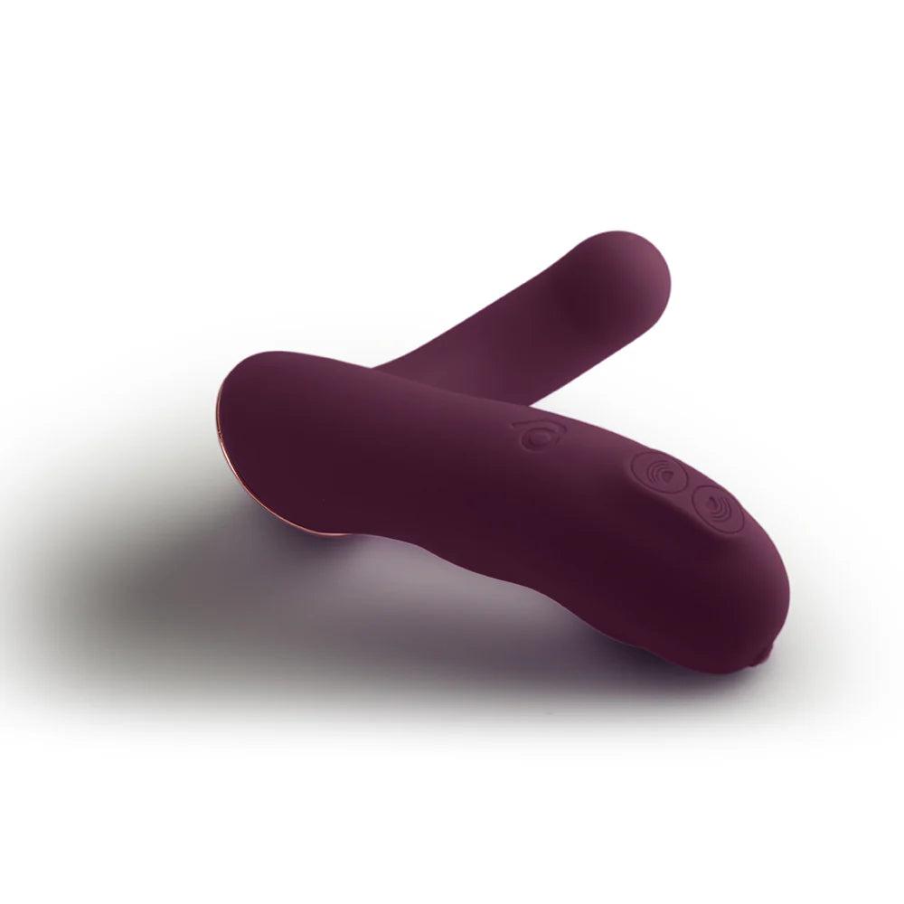 Rocks Off Variety Wearable Clitoral G-Spot Vibrator – Burgundy