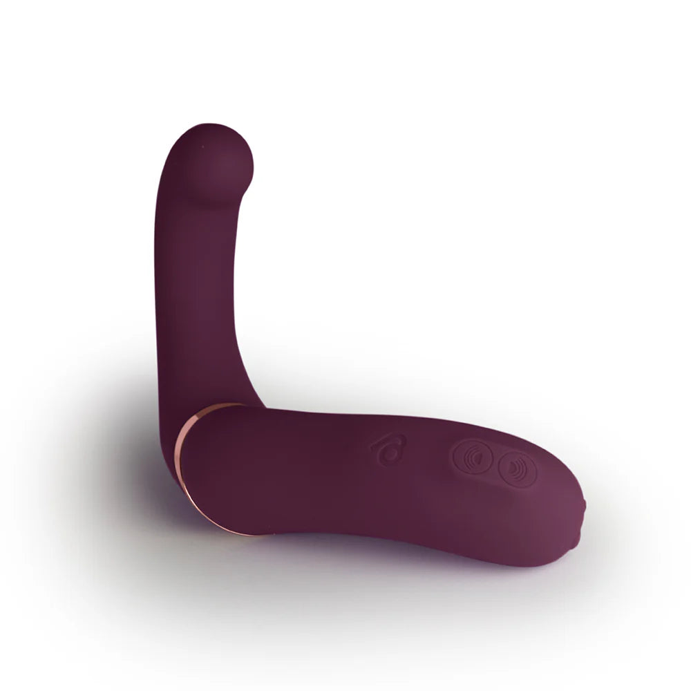 Rocks Off Variety Wearable Clitoral G-Spot Vibrator – Burgundy