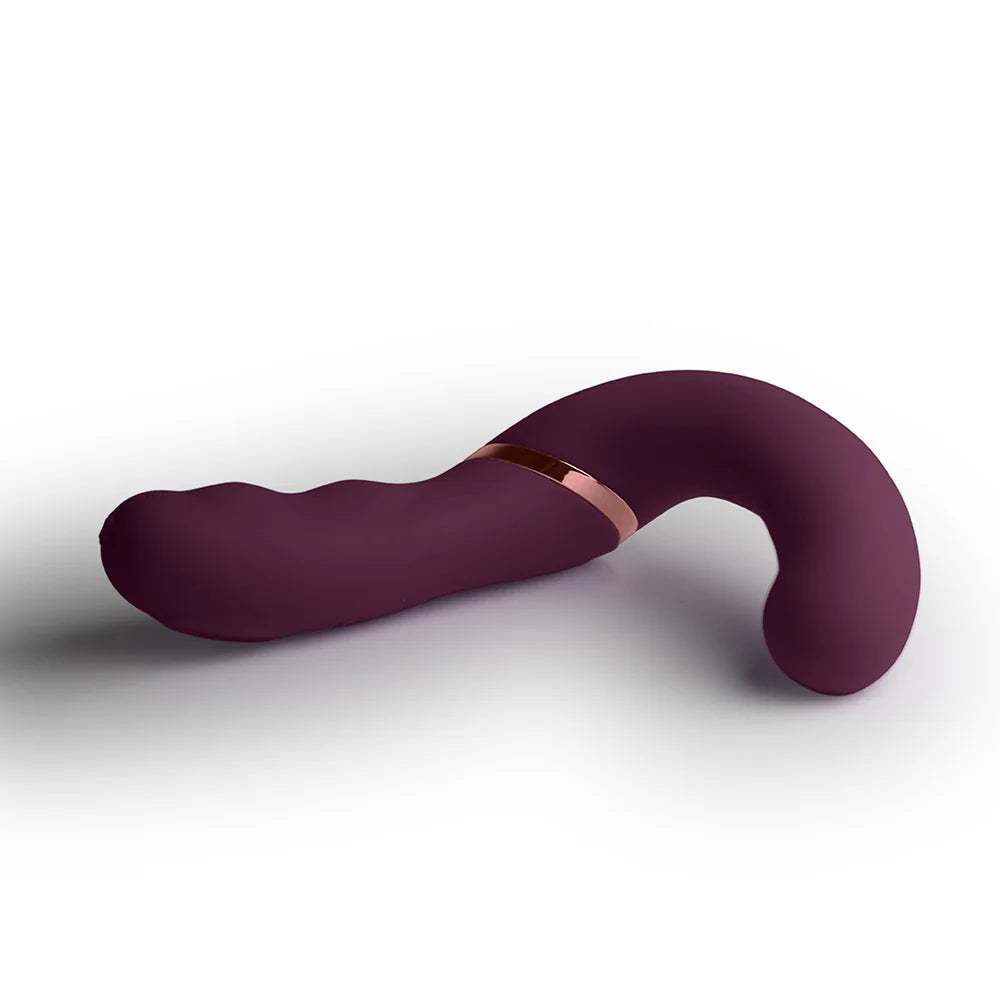 Rocks Off Variety Wearable Clitoral G-Spot Vibrator – Burgundy