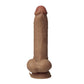 Shaft Vibrating MODEL C 9.5" Flexskin Liquid Silicone Curved Dong w/Balls