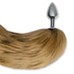 WhipSmart Furry Tales 14 Inch Brown Fox Tail - Metal 6.3 cm Butt Plug with Brown Fox Tail