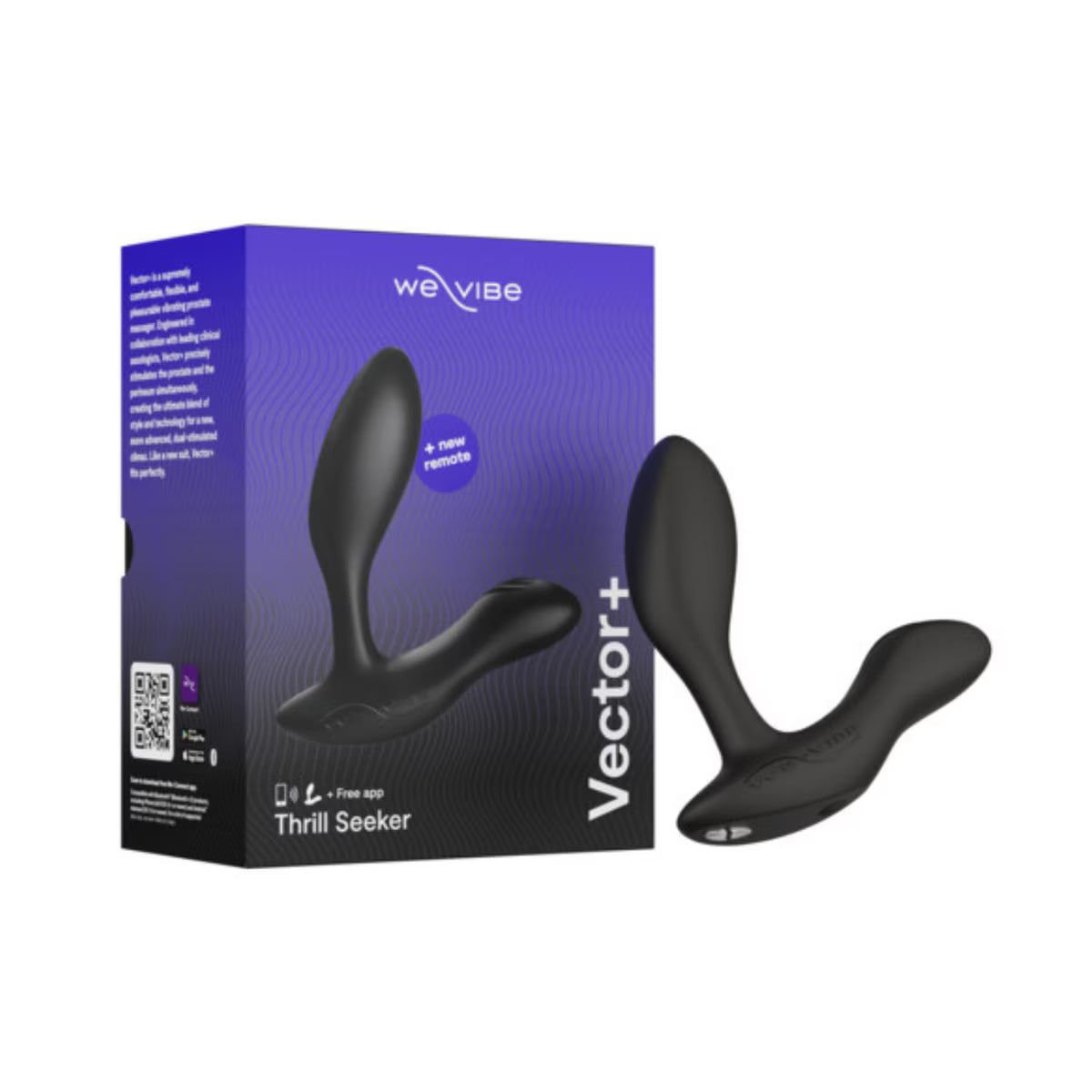 We-Vibe Vector+ Vibrating Anal & Prostate Massager (App & Remote)