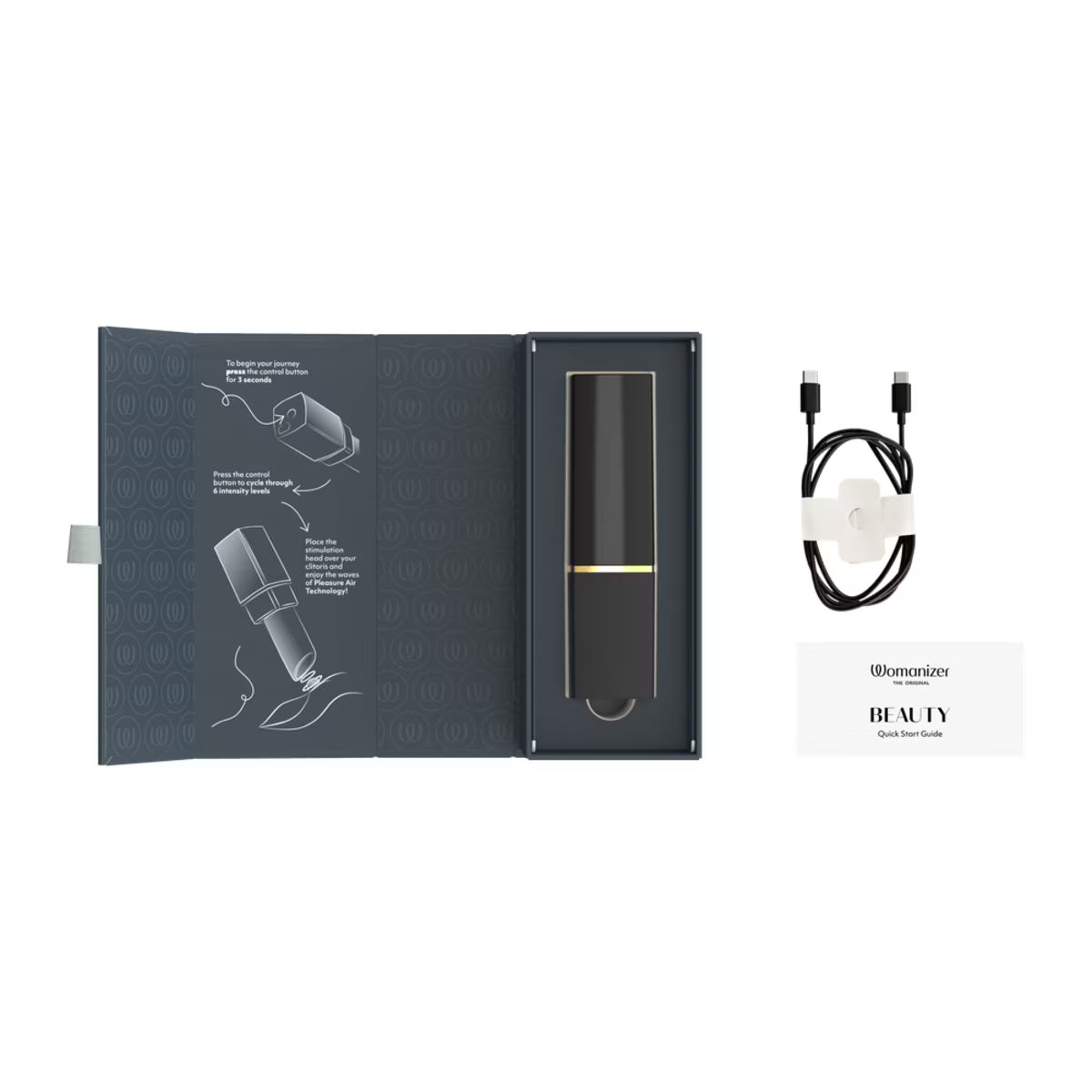 Womanizer Beauty - Lipstick Pleasure Air Clitoral Stimulator - MULTIPLE COLOURS