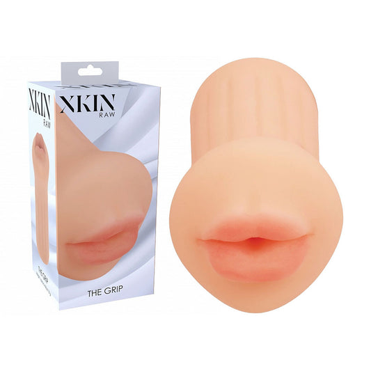 Shots Toys | XKIN Raw - The Grip - Flesh Mouth Stroker