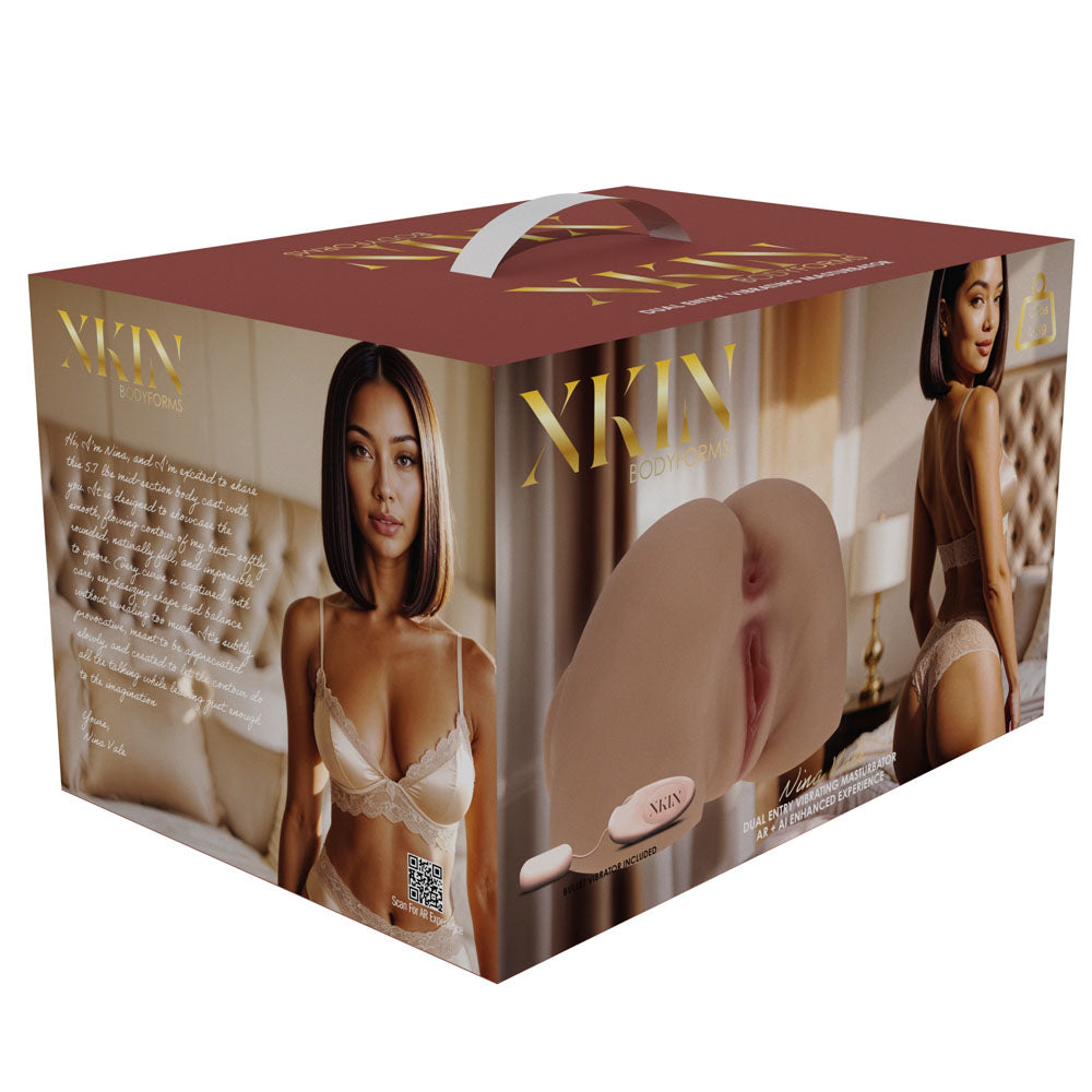 Shots Toys | XKIN Bodyforms Nina Vale - Tan Doggy-Style Torso Masturbator