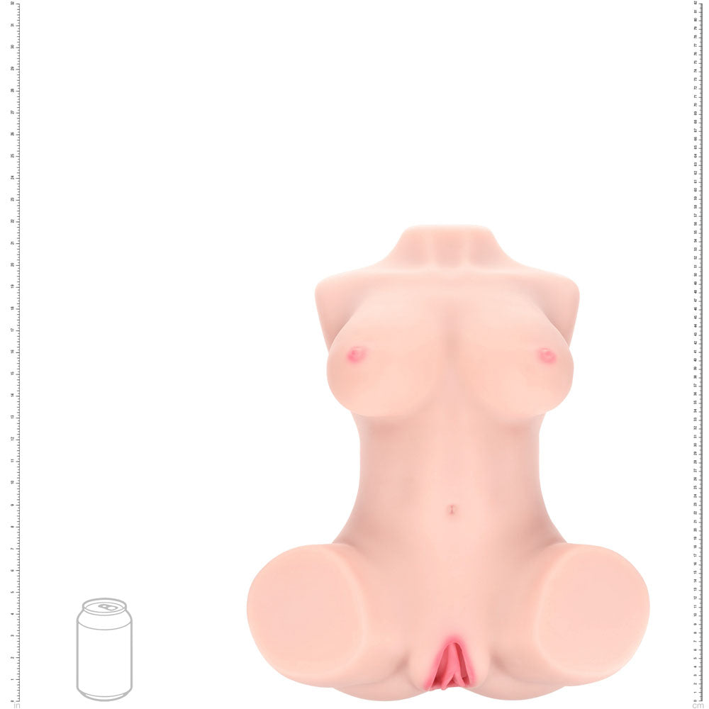 Shots Toys | XKIN Bodyforms Ava Monroe - Flesh Lifelike Torso Masturbator with Interchargeable Vagina Sleeves