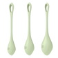 Satisfyer Yoni Power 2 Balls Training Set Green 3 Pc Pieces Kegel