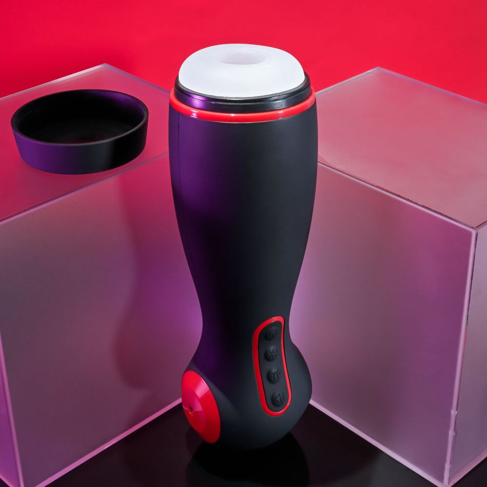 Zero Tolerance TIGHT SQUEEZE Rechargeable Vibrating Squeezing Talking Stroker