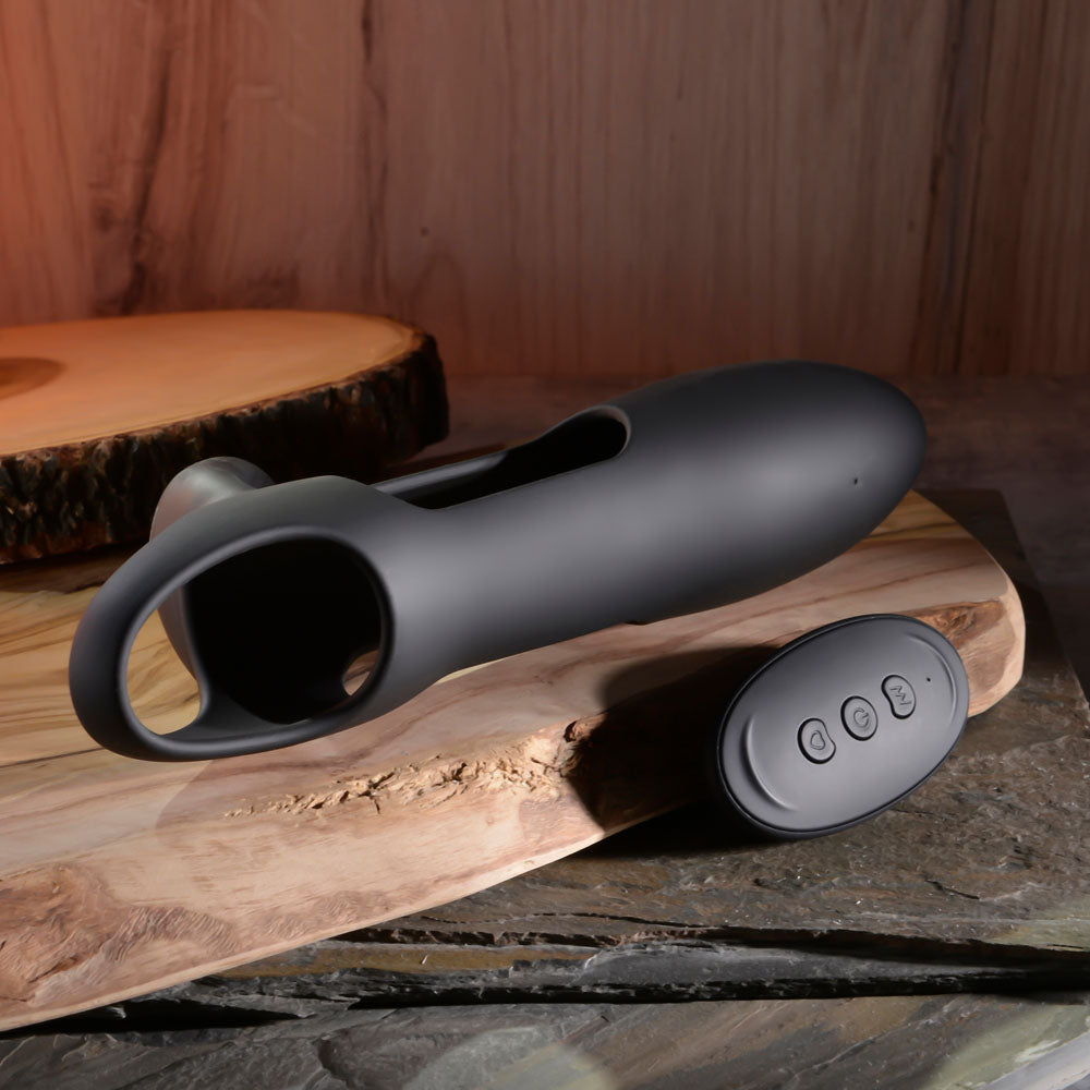 Zero Tolerance NAUTILUS - Black Vibrating Penis Extender Sleeve