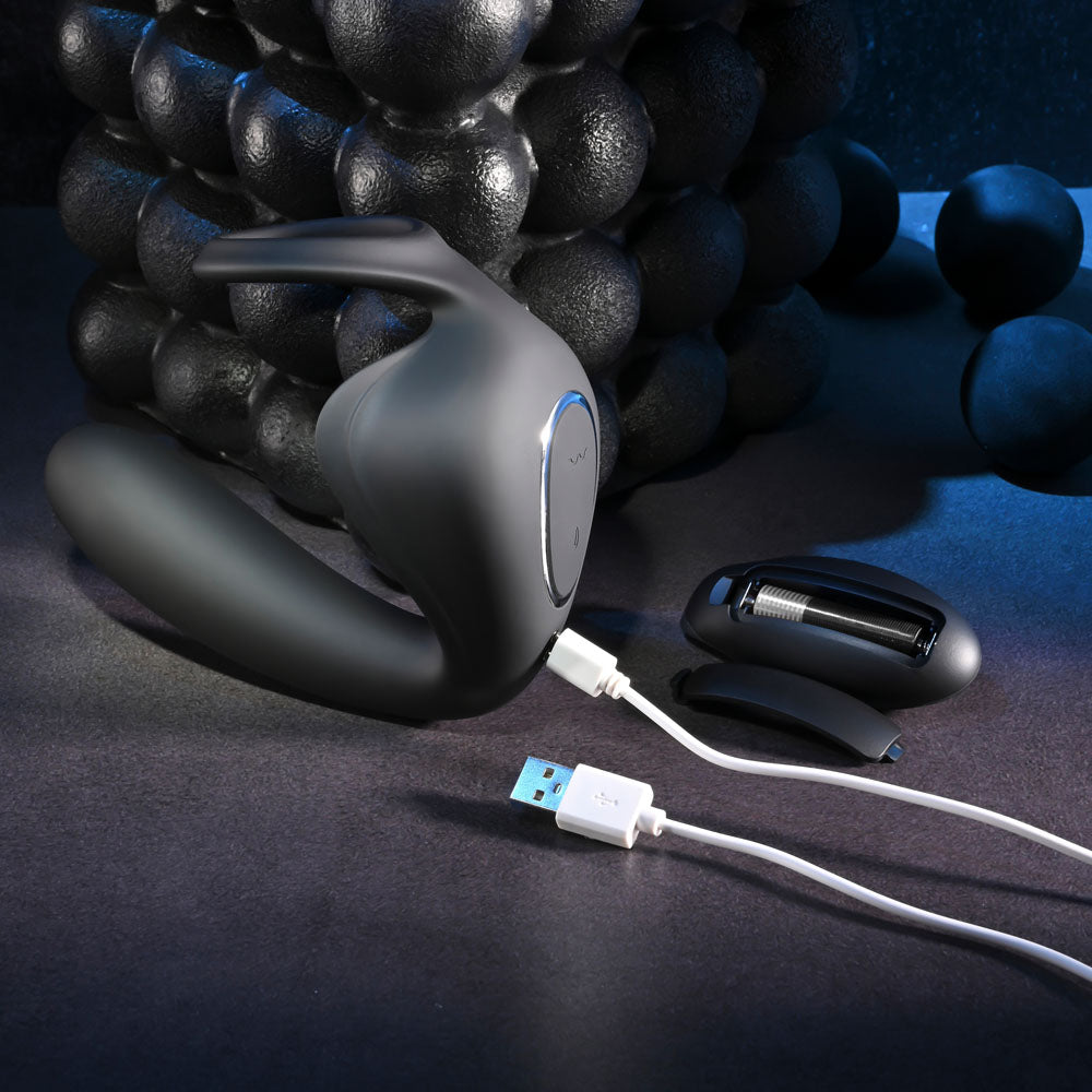 Zero Tolerance BALLIN OUT - Black Prostate Massager with Cock Ring and Wireless Remote