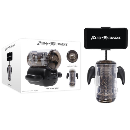 Zero Tolerance HOLD ME TIGHT - Vibrating Auto Stroker with Phone Holder