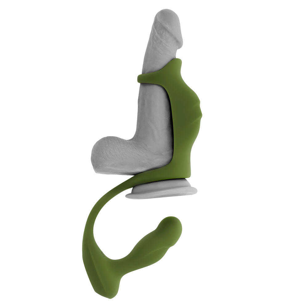 Zero Tolerance PROSTATE POWER PACK -  Vibrating Prostate Massager with Cock Ring Harness and Remote
