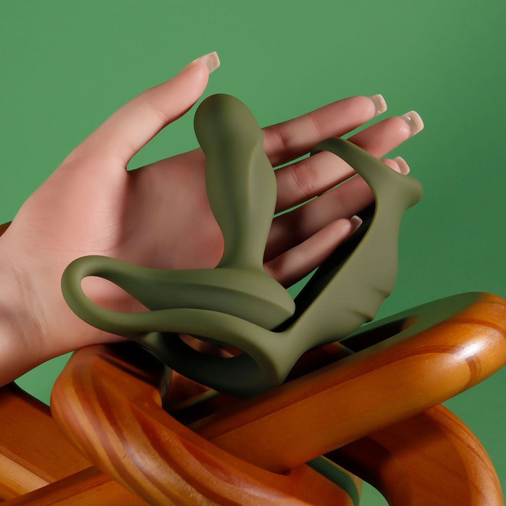 Zero Tolerance PROSTATE POWER PACK -  Vibrating Prostate Massager with Cock Ring Harness and Remote