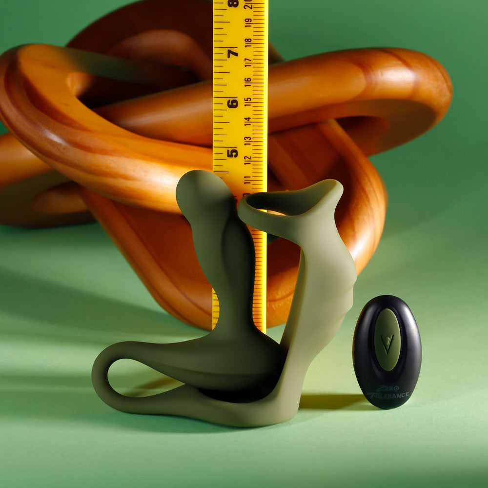 Zero Tolerance PROSTATE POWER PACK -  Vibrating Prostate Massager with Cock Ring Harness and Remote
