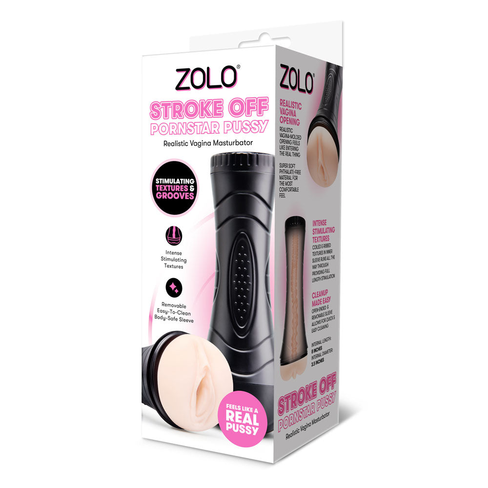 Zolo STROKE OFF Pornstar Pussy Stroker