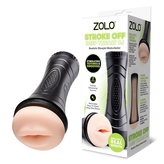 Zolo STROKE OFF Deep Throat BJ Stroker