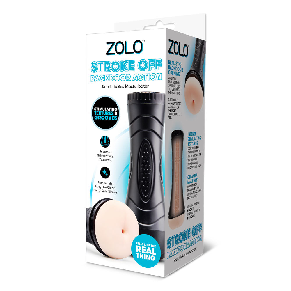 Zolo STROKE OFF Backdoor Action Stroker