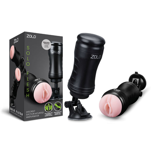 Zolo Solo Flesh - Vagina Stroker with Suction Base