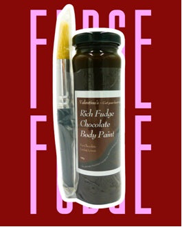 Valentino's Rich Fudge Chocolate Edible Body Paint 185g - Made in Australia