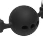Master Series Hinder Breathable Silicone Ball Gag With Nipple Clamps