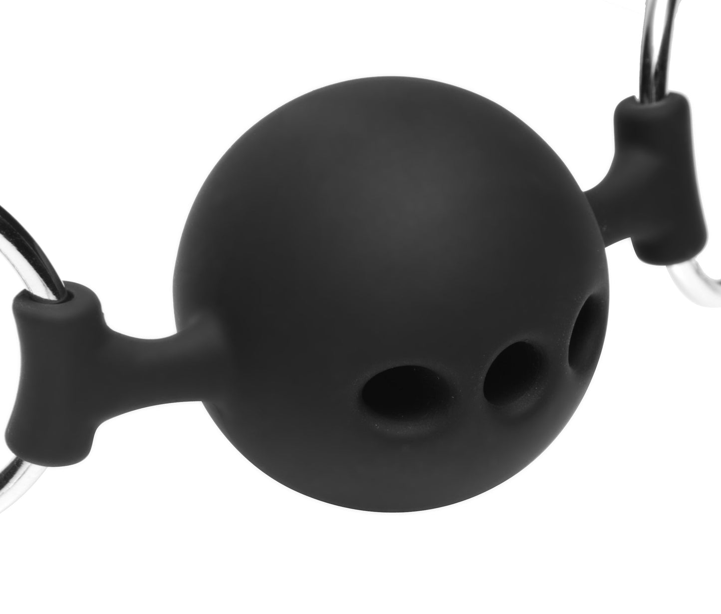 Master Series Hinder Breathable Silicone Ball Gag With Nipple Clamps